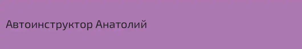 Автоинструктор Анатолий